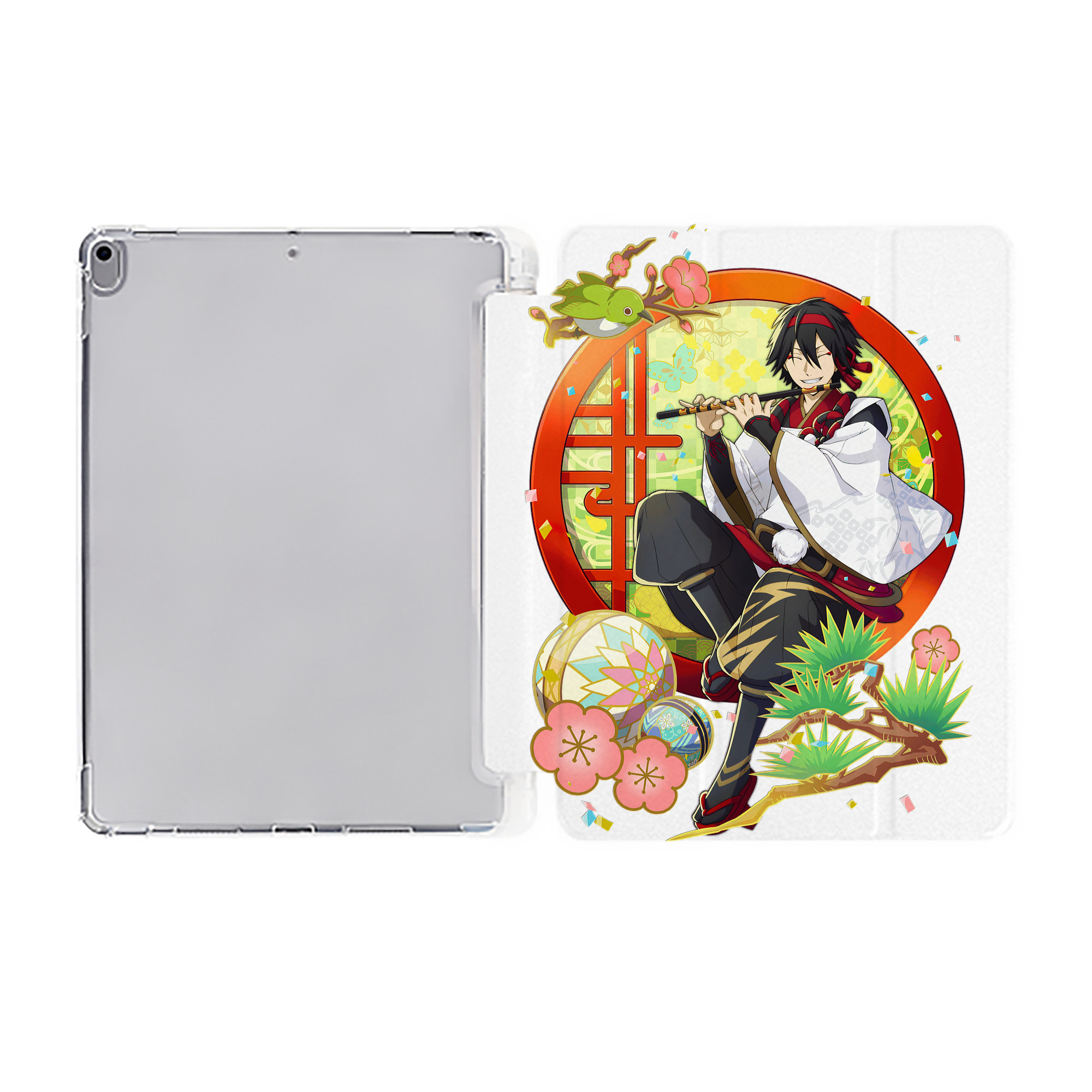 （画像用） 文豪ストレイドッグス Bungo Stray Dogs IPad ケース ペン収納付き 三つ折りスタンド PUレザー×シリコン 対応機種9.5/10.5/10.9インチ